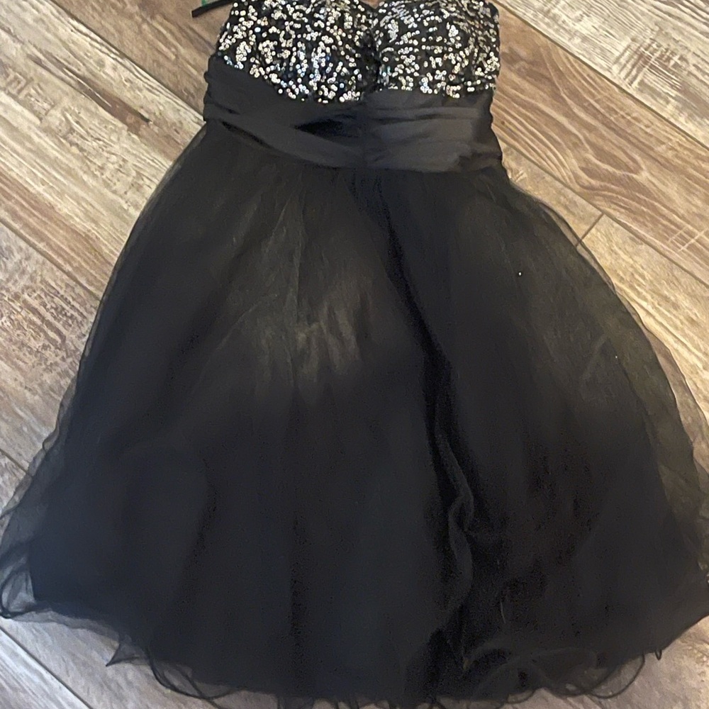 Wendye Chaitin Black Sequin Dress